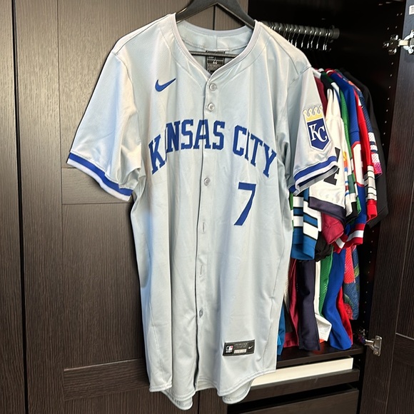 Bobby Witt Jr. Kansas City Royals Nike Road Elite Player Jersey - Gray - Picture 3 of 8
